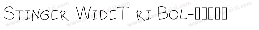 Stinger WideT ri Bol字体转换